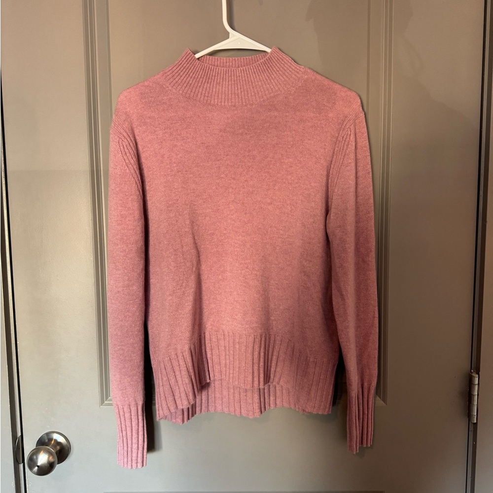 J. Crew Women's Cashmere Cowl Neck Sweater in Soft Pink